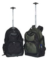 Rolling Laptop Backpack w/ Double Compartments - Concord