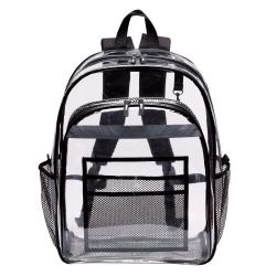 Clear Backpack w/ Large Main Compartment - Vinyl - Peekaboo & Co