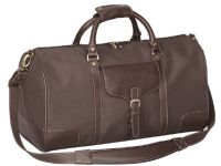 Leather Duffle Bag w/ Lined Interior - 21 Inch - Vintage Voyager