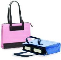 Leather Laptop Tote Bag w/ Double Compartments - Tribeca