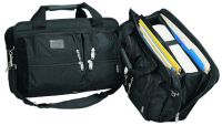 Briefcase w/ 3 Dividers & Zippered Pockets - 1680D Nylon