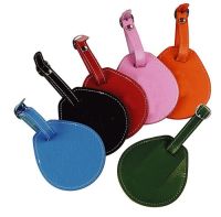 Leather Luggage Tag - Six Colors