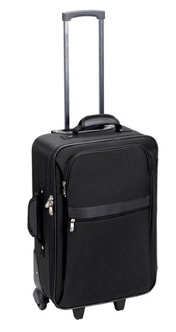 black rolling carry on luggage