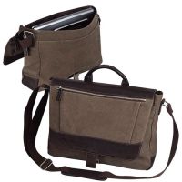 Canvas Laptop Messenger Bag w/ Organizer - Bellino Autumn