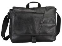 Leather Laptop Messenger Bag w/ 15.4" Sleeve - Bellino