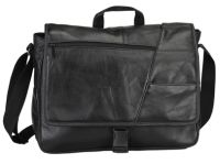 Leather Laptop Messenger Bag w/ 15.4" Sleeve - Bellino