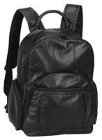 Leather Laptop Backpack w/ Piggyback Tablet Sleeve - Bellino
