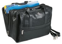 Leather Briefcase w/ Dual Expandable Compartments - Bellino