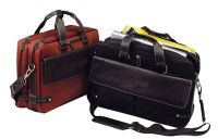Leather Laptop Briefcase w/ Compartments - Bellino Continental