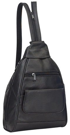 small leather backpack womens