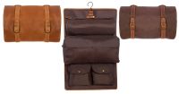 Leather Toiletry Kit w/ Hook - Canyon Outback Buffalo Mountain