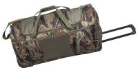 Rolling Camo Duffle Bag w/ Multiple Pockets & Recess Wheels