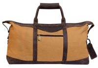 Canvas Duffle Bag w/ Leather Trim - Canyon Outback Utah