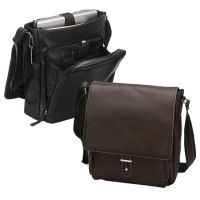 Leather Laptop Messenger Bag w/ 12.5" Sleeve - Columbia