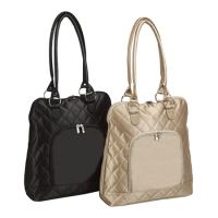 Vertical Laptop Tote w/ Zipper - Padded Sleeve - Savvy