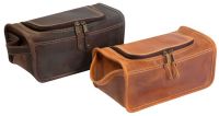Leather Toiletry Kit w/ Handle - Canyon Outback Taylor Falls