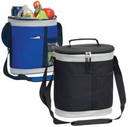 Bottle Cooler w/ Padded Shoulder Strap - Oval