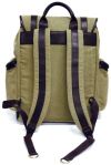 Canvas Backpack w/ Napa Leather Trim - Bellino Drake