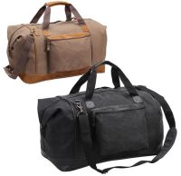 Canvas Duffle Bag w/ Faux Leather Trim - Tahoe