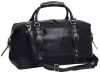 Canvas Duffle Bag w/ Leather Trim - Bellino Lone Star