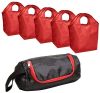 Grocery Tote Bag w/ Carry Case - Set of 5 - Polyester