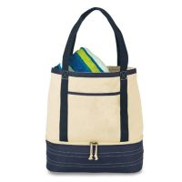 Insulated Tote Bag w/ Velcro Closure - Coastal Cotton