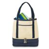 Insulated Tote Bag w/ Velcro Closure - Coastal Cotton