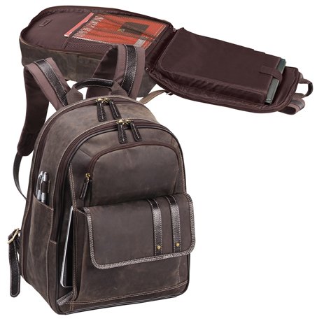 Leather backpack with laptop pocket hotsell