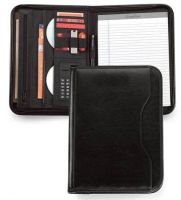 Leather Padfolio w/ Calculator & Memo Pad - Vanguard