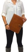 Leather Tablet Case w/ Memo Pad - Canyon Outback Lee