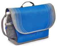 Messenger Bag w/ Graphic Accents - 600D Polyester