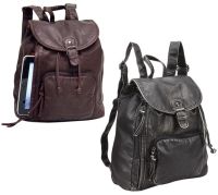 Mini Backpack w/ Tablet Pocket & Drawstring Closure - Mason