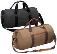 19" Canvas Duffle Bag w/ Faux Leather Trim - Tahoe