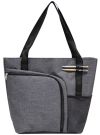 Shopping Tote Bag w/ Two Shoe Pockets - Polycanvas