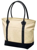 16 oz. Cotton Tote Bag w/ Zippered Closure - Avalon