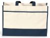 16 Inch Shopping Tote Bag w/ Snap Closure - Contemporary