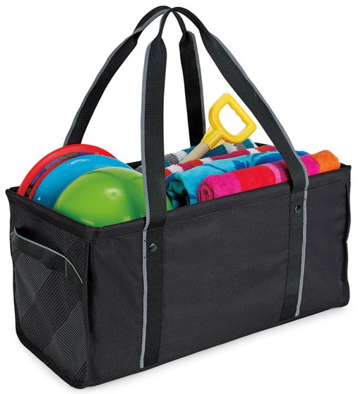 Utility Tote Bag w/ Side Handles & Shoulder Straps