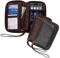 Women's Clutch Wallet w/ Smartphone Pocket - Faux Leather