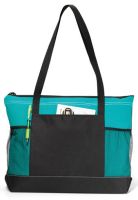 Zippered Tote Bag w/ Multiple Pockets - Pen Loop - Select