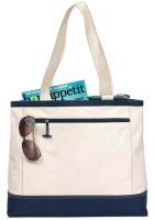 Zippered Tote Bag w/ Removable Storage Pouch - Utility